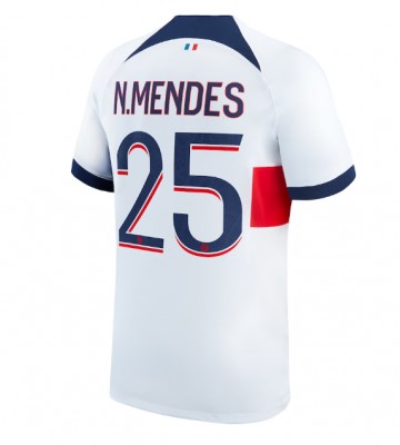 Paris Saint-Germain Nuno Mendes #25 Segunda Equipación 2023-24 Manga Corta